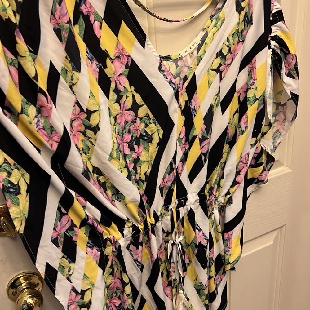 Batwing Drawstring Romper - image 2